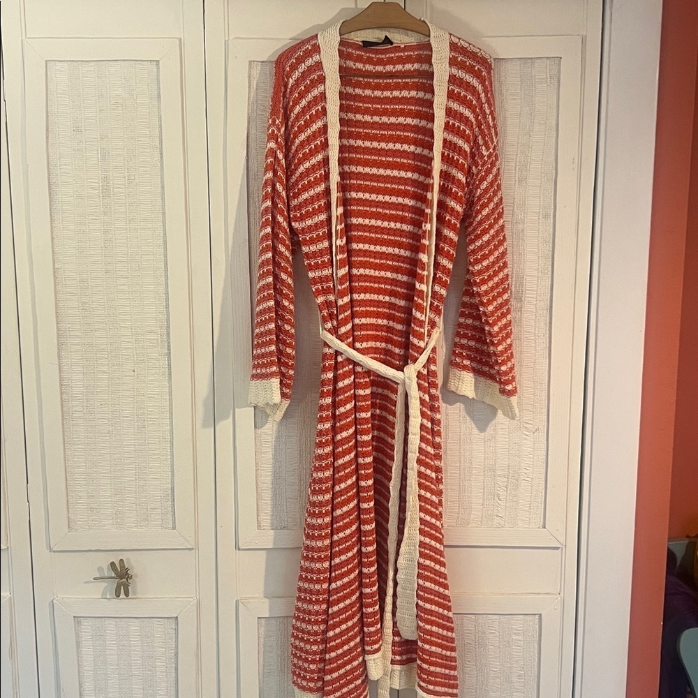 Alanui Women's wrap Size Small/medium 100% cotton open weave Cardigan - Picture 4 of 9